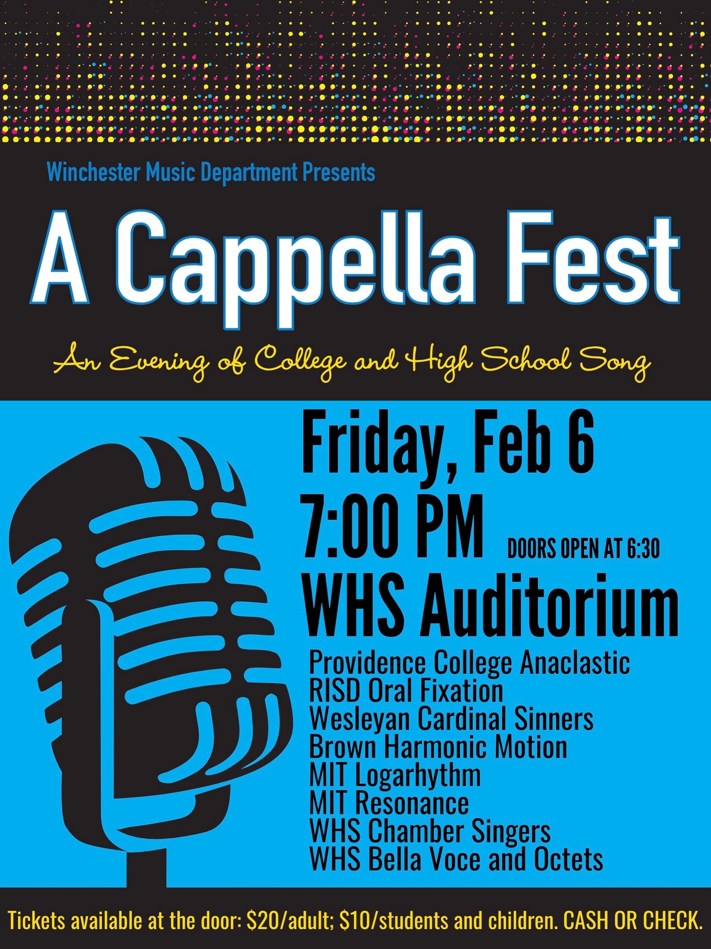 A Cappella Fest flier