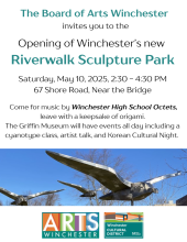 Riverwalk Sculpture Park opening flier