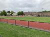 Track, soccer goals, McCall Middle School in background