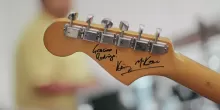 Signed guitar neck