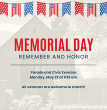 Memorial Day flier