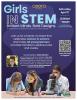 Flier for Girls in STEM: Brilliant Minds, Bold Designs